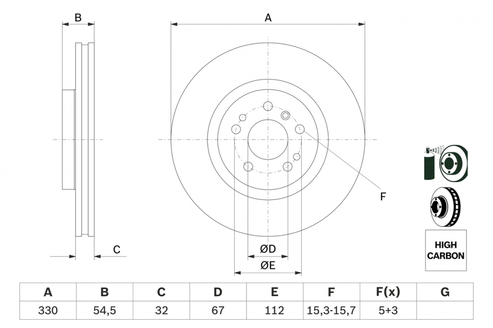 Disc frana BOSCH 0986479269 [5]