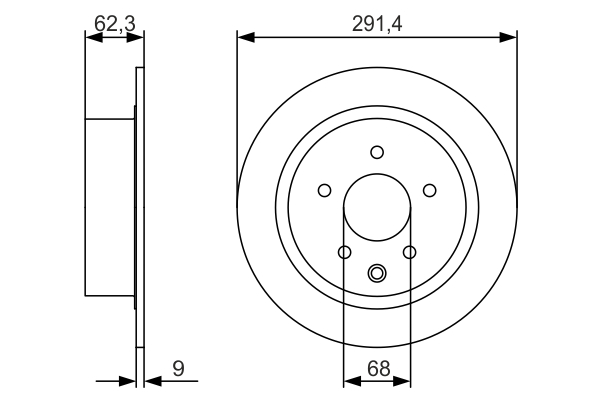 Disc frana BOSCH 0986479R14 [3]