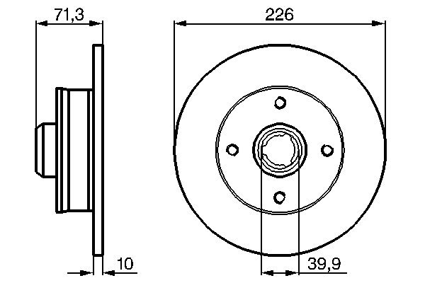 Disc frana BOSCH 0986478331 [5]