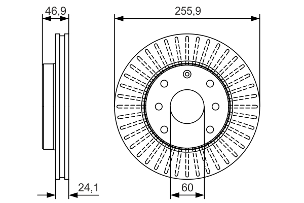 Disc frana BOSCH 0986479R70 [5]