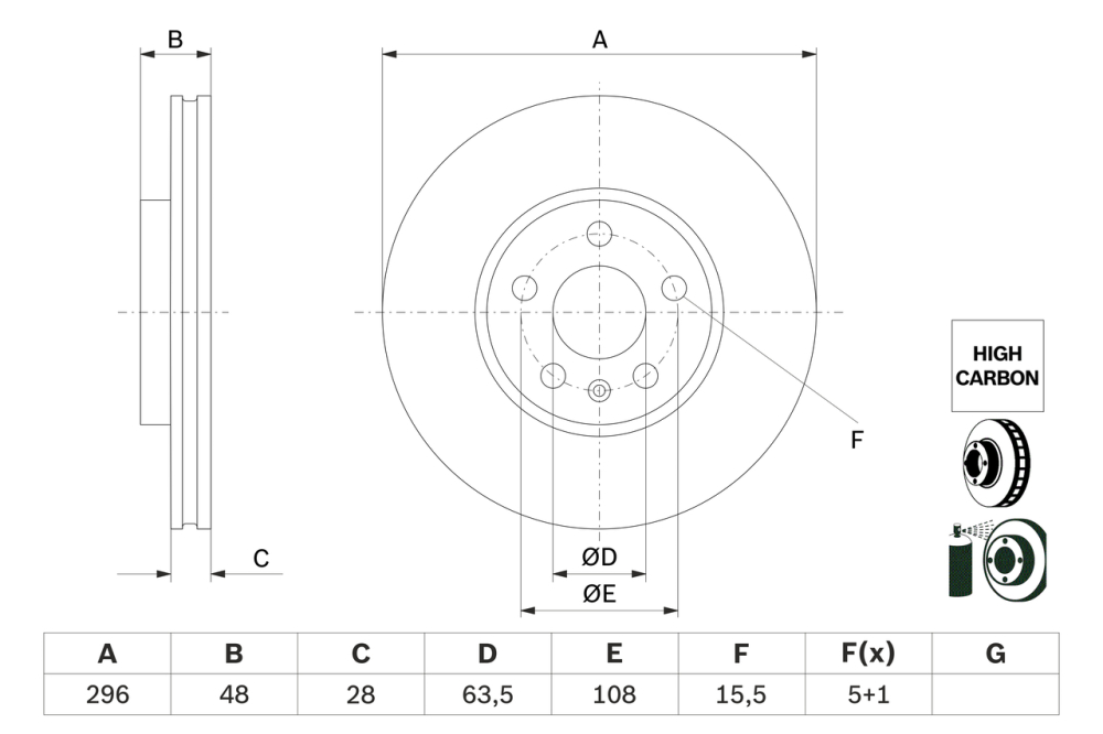 Disc frana BOSCH 0986479H03 [3]