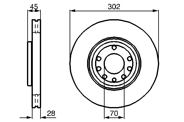 Disc frana BOSCH 0986479076 [5]