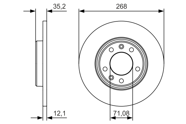 Disc frana BOSCH 0986479C24 [5]
