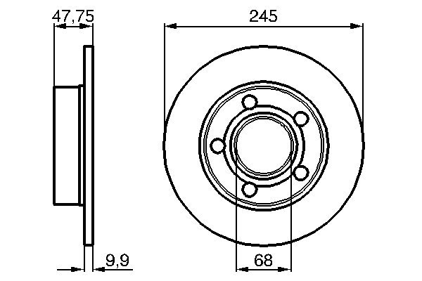 Disc frana BOSCH 0986478888 [4]
