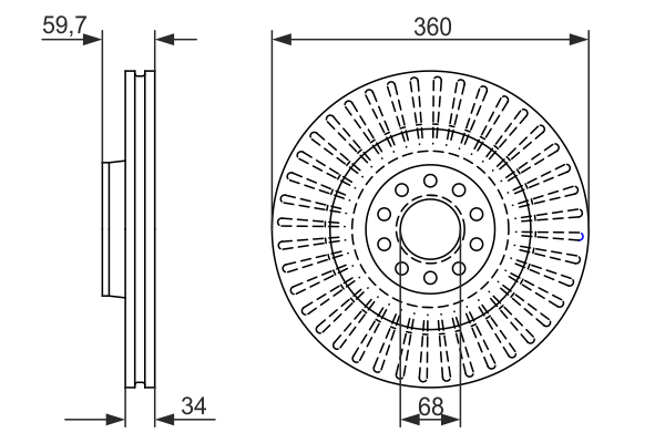 Disc frana BOSCH 0986479302 [4]