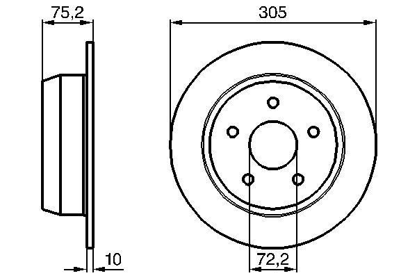 Disc frana BOSCH 0986478771 [2]