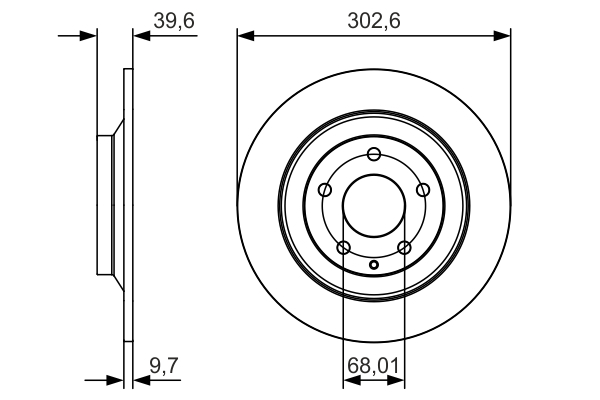 Disc frana BOSCH 0986479C28 [2]