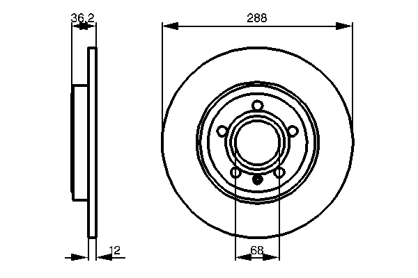 Disc frana BOSCH 0986479252 [4]