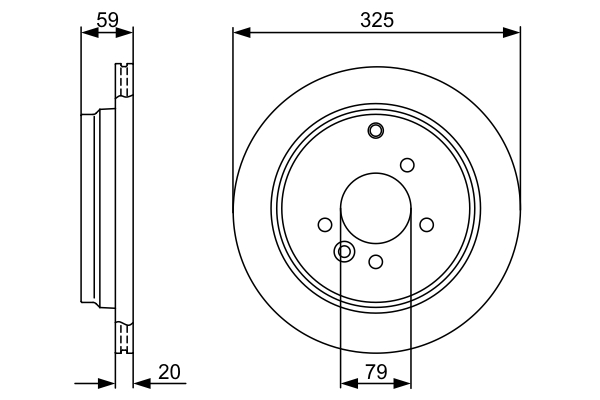 Disc frana BOSCH 0986479375 [3]
