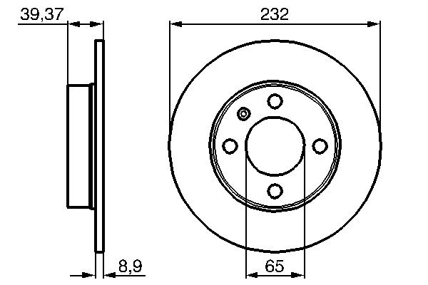 Disc frana BOSCH 0986478492 [4]