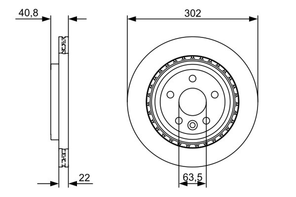 Disc frana BOSCH 0986479398 [4]