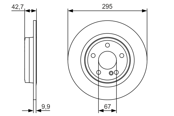 Disc frana BOSCH 0986479A04 [2]