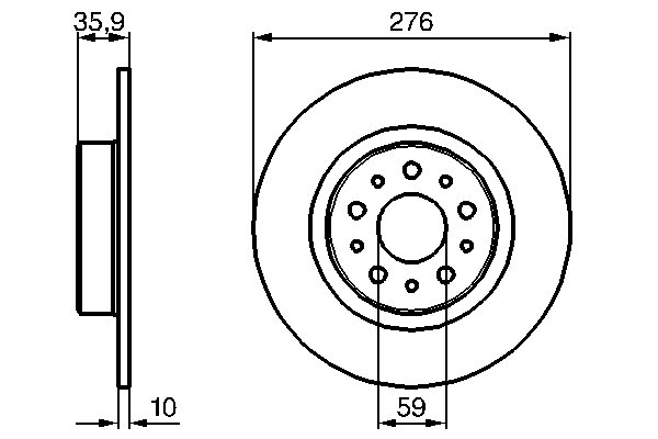 Disc frana BOSCH 0986479120 [2]