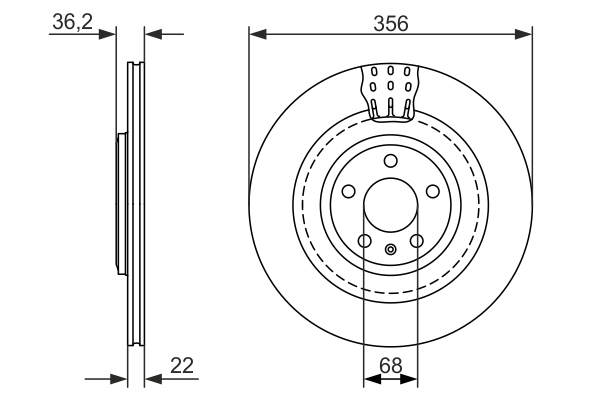 Disc frana BOSCH 0986479749 [2]