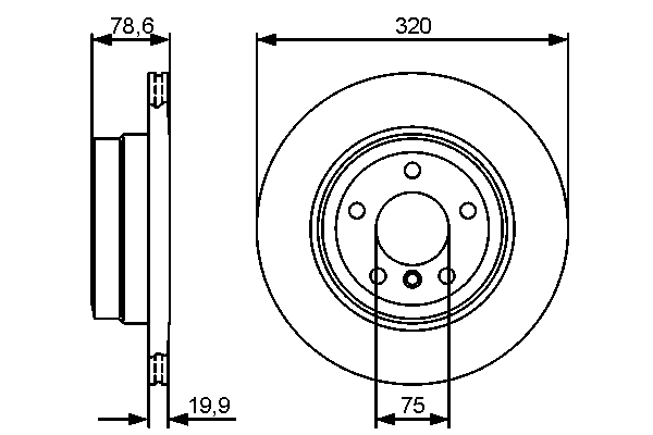 Disc frana BOSCH 0986479442 [2]