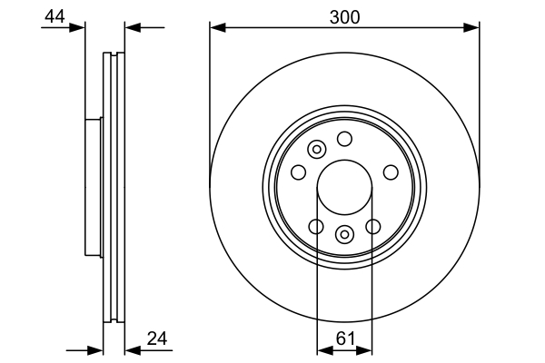 Disc frana BOSCH 0986479554 [5]