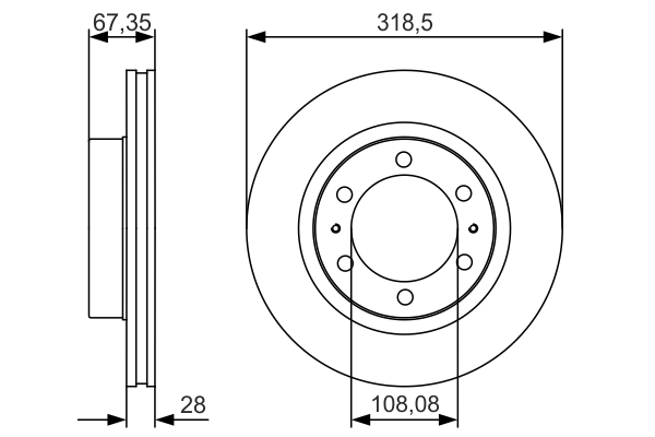 Disc frana BOSCH 0986479R46 [3]