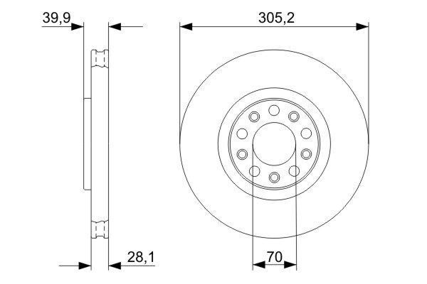 Disc frana BOSCH 0986479291 [5]