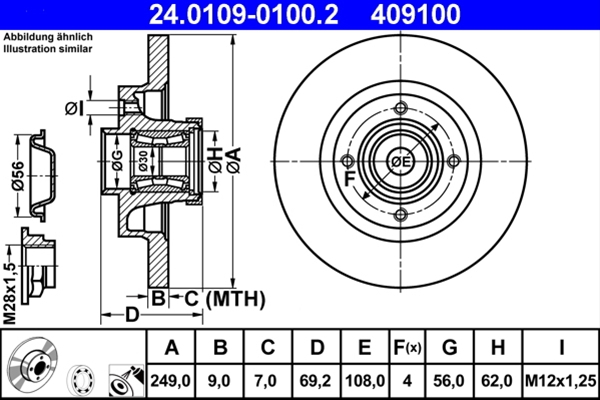 Disc frana ATE 24.0109-0100.2 [1]