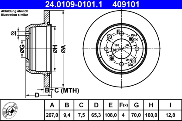 Disc frana ATE 24.0109-0101.1 [1]