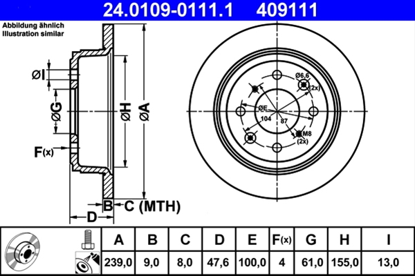 Disc frana ATE 24.0109-0111.1 [1]