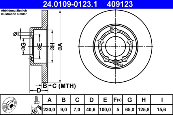 Disc frana ATE 24.0109-0123.1 [1]