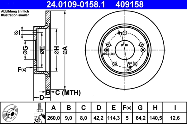 Disc frana ATE 24.0109-0158.1 [1]