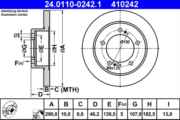 Disc frana ATE 24.0110-0242.1 [1]