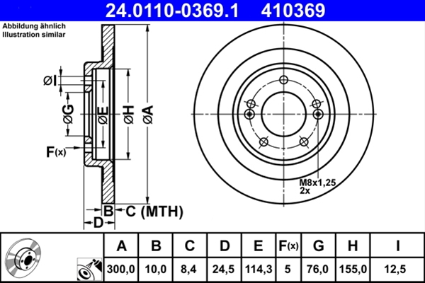 Disc frana ATE 24.0110-0369.1 [1]