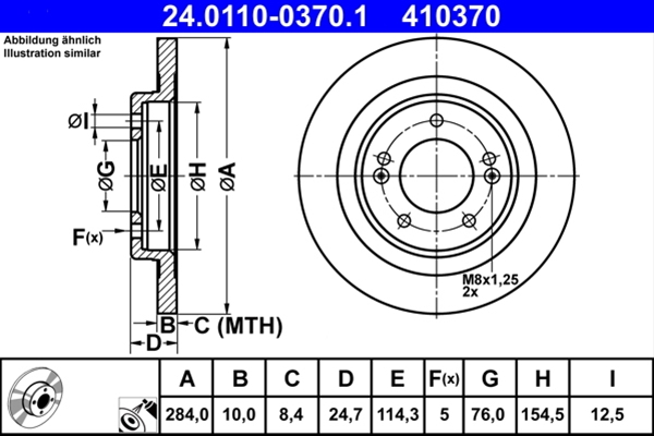 Disc frana ATE 24.0110-0370.1 [1]