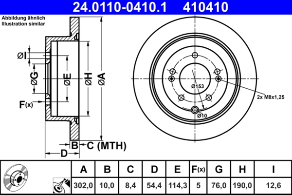 Disc frana ATE 24.0110-0410.1 [1]