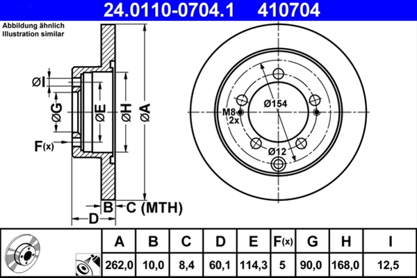 Disc frana ATE 24.0110-0704.1 [1]