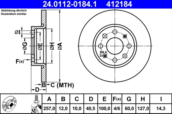 Disc frana ATE 24.0112-0184.1 [1]