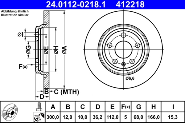 Disc frana ATE 24.0112-0218.1 [1]
