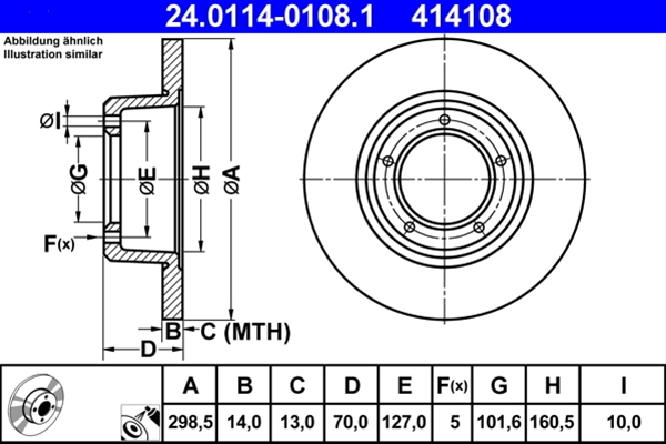 Disc frana ATE 24.0114-0108.1 [1]
