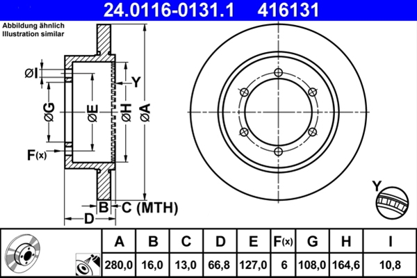 Disc frana ATE 24.0116-0131.1 [1]