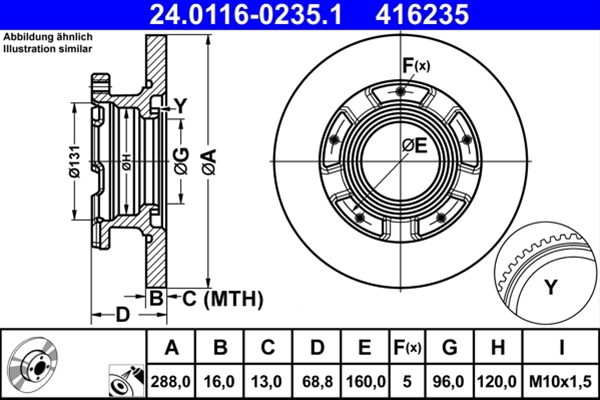 Disc frana ATE 24.0116-0235.1 [1]