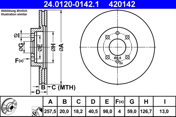 Disc frana ATE 24.0120-0142.1 [1]