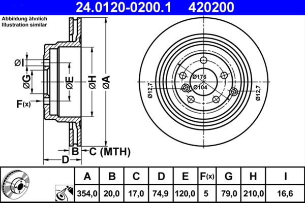 Disc frana ATE 24.0120-0200.1 [1]