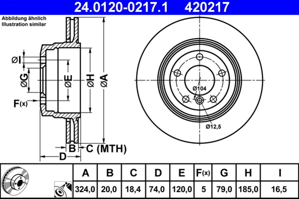 Disc frana ATE 24.0120-0217.1 [1]