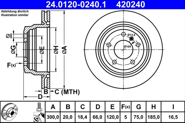 Disc frana ATE 24.0120-0240.1 [1]