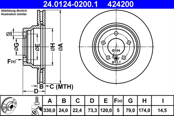 Disc frana ATE 24.0124-0200.1 [1]