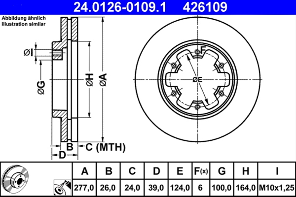 Disc frana ATE 24.0126-0109.1 [1]