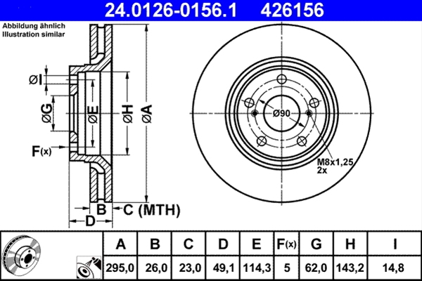 Disc frana ATE 24.0126-0156.1 [1]
