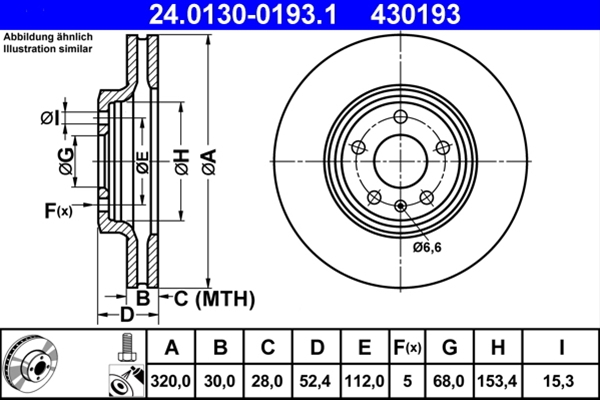 Disc frana ATE 24.0130-0193.1 [1]