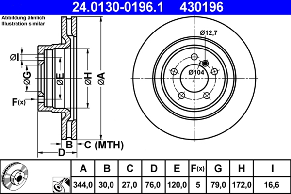 Disc frana ATE 24.0130-0196.1 [1]
