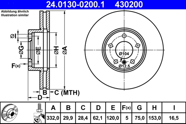 Disc frana ATE 24.0130-0200.1 [1]