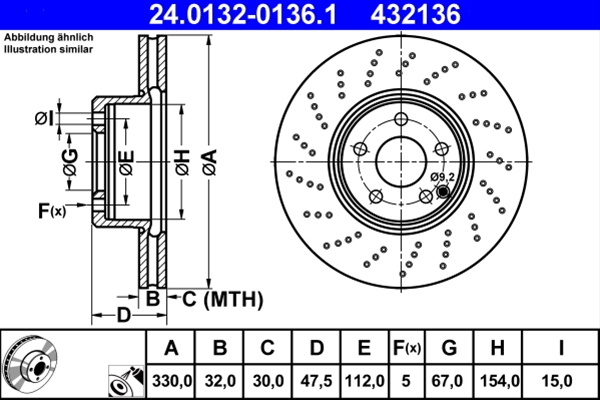 Disc frana ATE 24.0132-0136.1 [1]