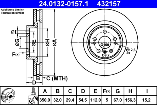 Disc frana ATE 24.0132-0157.1 [1]