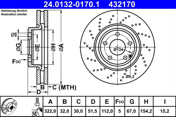Disc frana ATE 24.0132-0170.1 [1]
